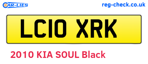 LC10XRK are the vehicle registration plates.