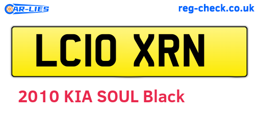 LC10XRN are the vehicle registration plates.