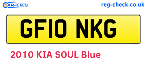GF10NKG are the vehicle registration plates.
