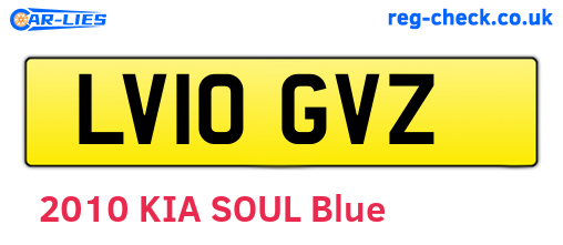 LV10GVZ are the vehicle registration plates.