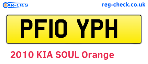 PF10YPH are the vehicle registration plates.