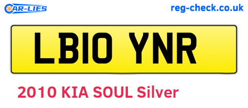 LB10YNR are the vehicle registration plates.