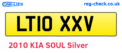 LT10XXV are the vehicle registration plates.