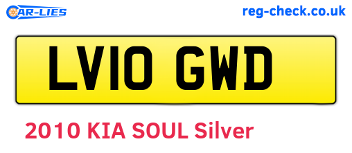 LV10GWD are the vehicle registration plates.