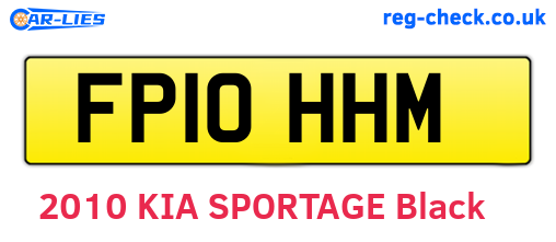 FP10HHM are the vehicle registration plates.