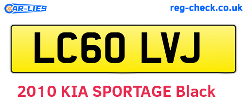LC60LVJ are the vehicle registration plates.