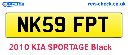 NK59FPT are the vehicle registration plates.