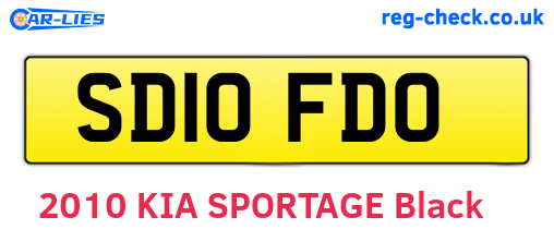 SD10FDO are the vehicle registration plates.