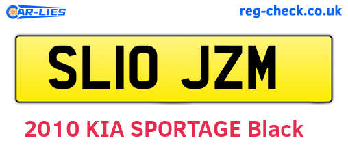 SL10JZM are the vehicle registration plates.