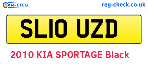 SL10UZD are the vehicle registration plates.