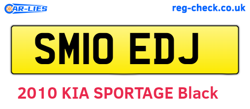 SM10EDJ are the vehicle registration plates.