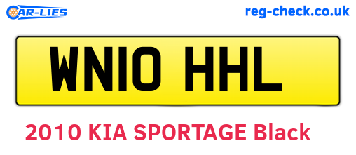 WN10HHL are the vehicle registration plates.