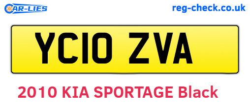 YC10ZVA are the vehicle registration plates.
