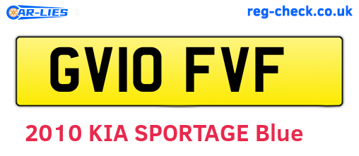 GV10FVF are the vehicle registration plates.
