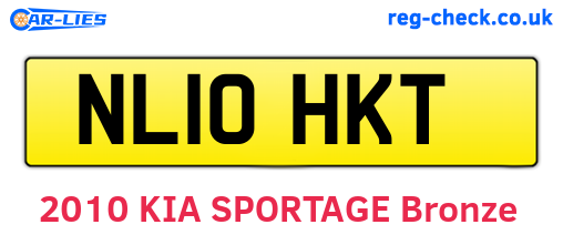 NL10HKT are the vehicle registration plates.