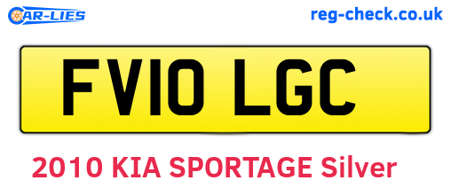FV10LGC are the vehicle registration plates.