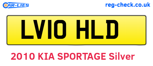 LV10HLD are the vehicle registration plates.