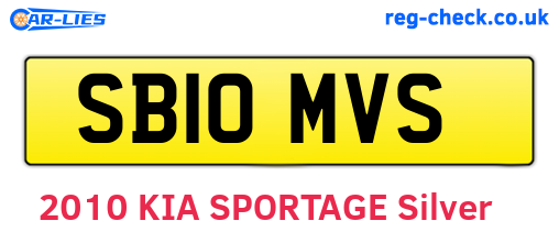 SB10MVS are the vehicle registration plates.