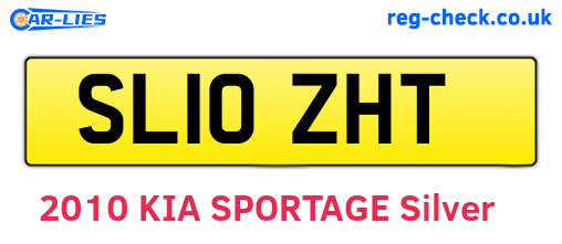 SL10ZHT are the vehicle registration plates.