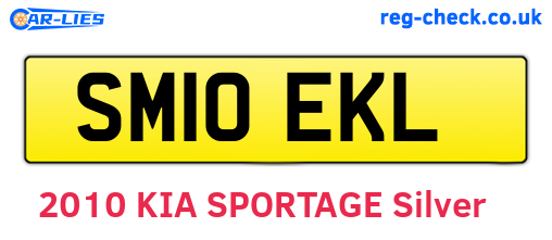 SM10EKL are the vehicle registration plates.
