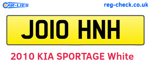 JO10HNH are the vehicle registration plates.