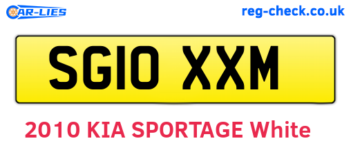 SG10XXM are the vehicle registration plates.