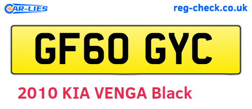 GF60GYC are the vehicle registration plates.