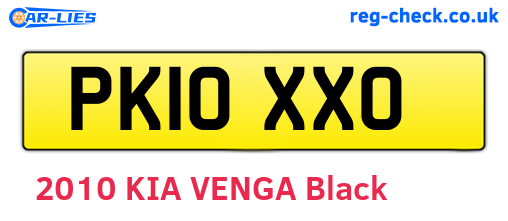 PK10XXO are the vehicle registration plates.