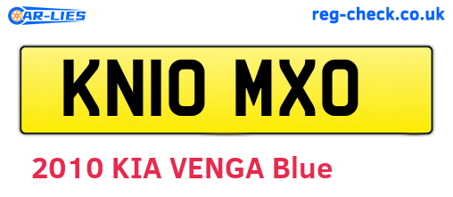 KN10MXO are the vehicle registration plates.