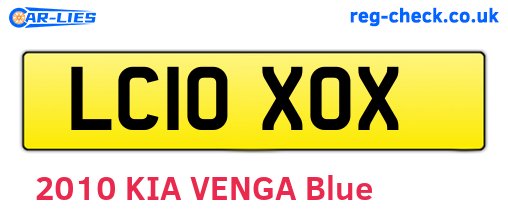 LC10XOX are the vehicle registration plates.