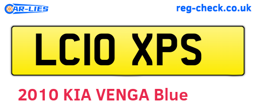 LC10XPS are the vehicle registration plates.