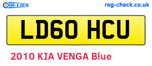 LD60HCU are the vehicle registration plates.