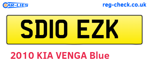 SD10EZK are the vehicle registration plates.