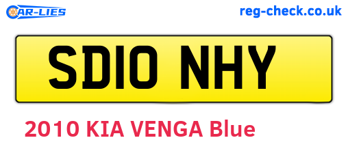 SD10NHY are the vehicle registration plates.