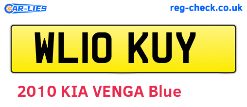 WL10KUY are the vehicle registration plates.