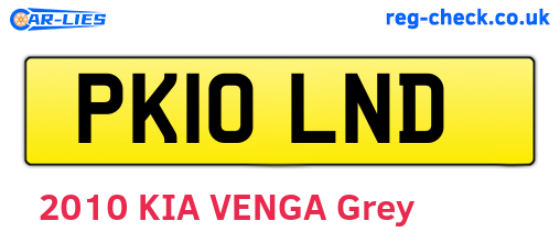 PK10LND are the vehicle registration plates.