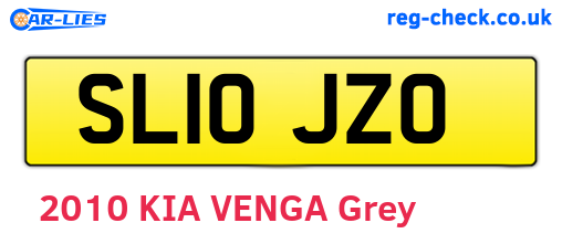 SL10JZO are the vehicle registration plates.