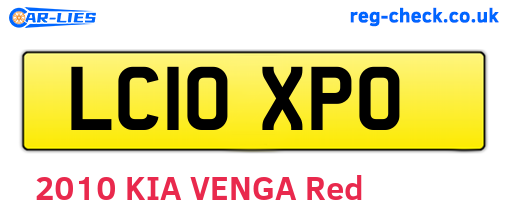 LC10XPO are the vehicle registration plates.