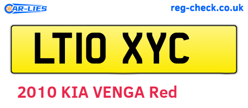 LT10XYC are the vehicle registration plates.