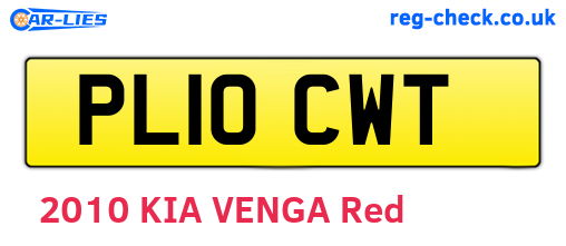 PL10CWT are the vehicle registration plates.