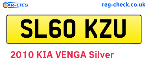 SL60KZU are the vehicle registration plates.