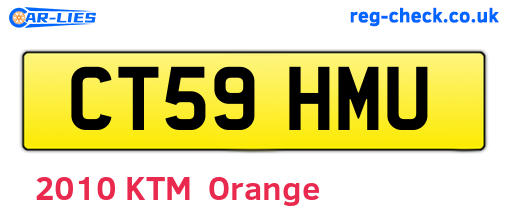 CT59HMU are the vehicle registration plates.