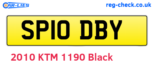 SP10DBY are the vehicle registration plates.