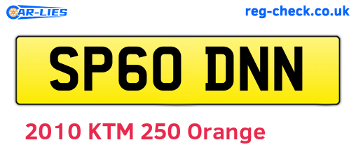 SP60DNN are the vehicle registration plates.
