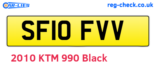 SF10FVV are the vehicle registration plates.