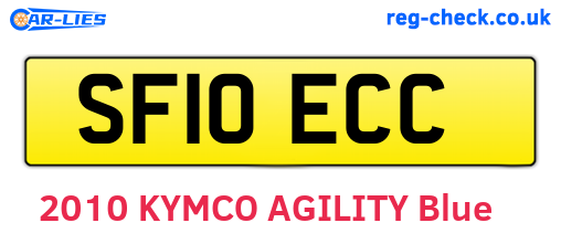 SF10ECC are the vehicle registration plates.
