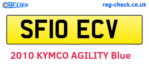 SF10ECV are the vehicle registration plates.