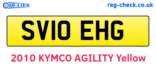 SV10EHG are the vehicle registration plates.