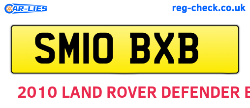 SM10BXB are the vehicle registration plates.