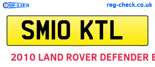 SM10KTL are the vehicle registration plates.